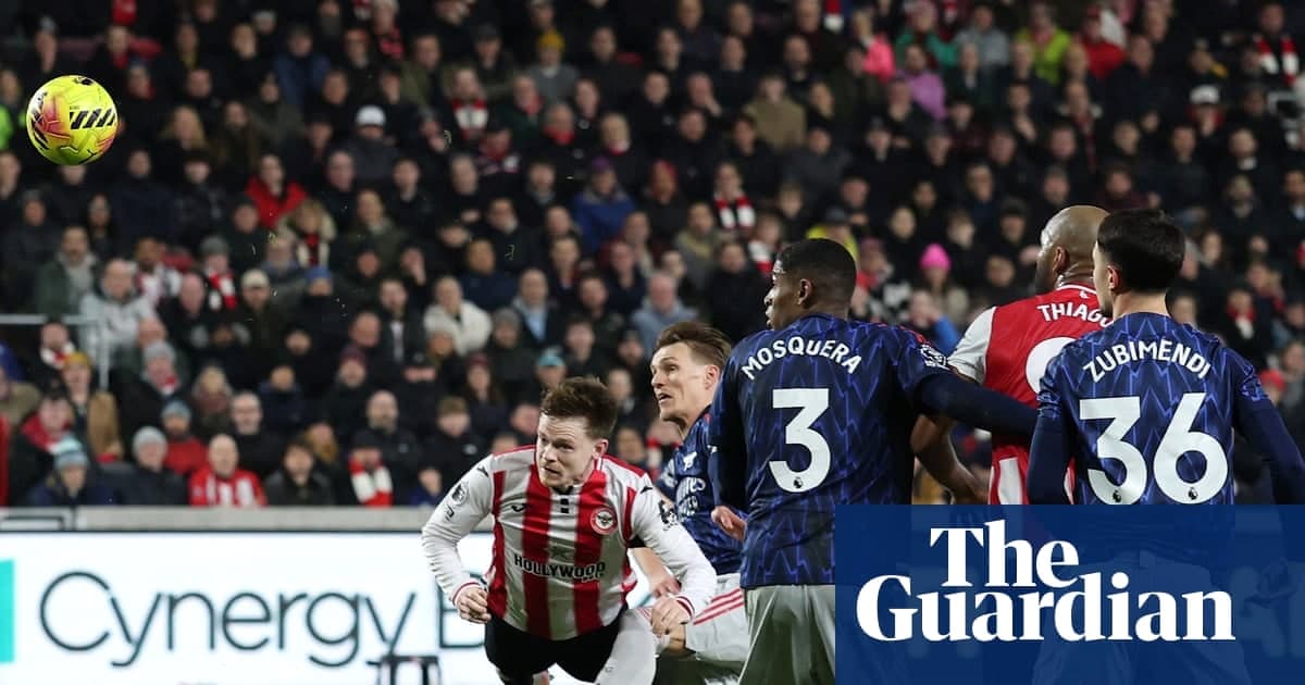 阿森纳受制布伦特福德定位球混乱 未能扩大六分领先