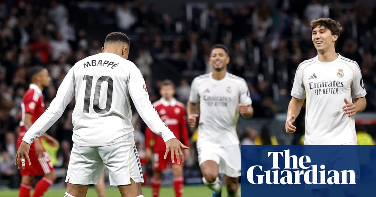 姆巴佩追平罗纳尔多年度纪录 皇家马德里2-0塞维利亚