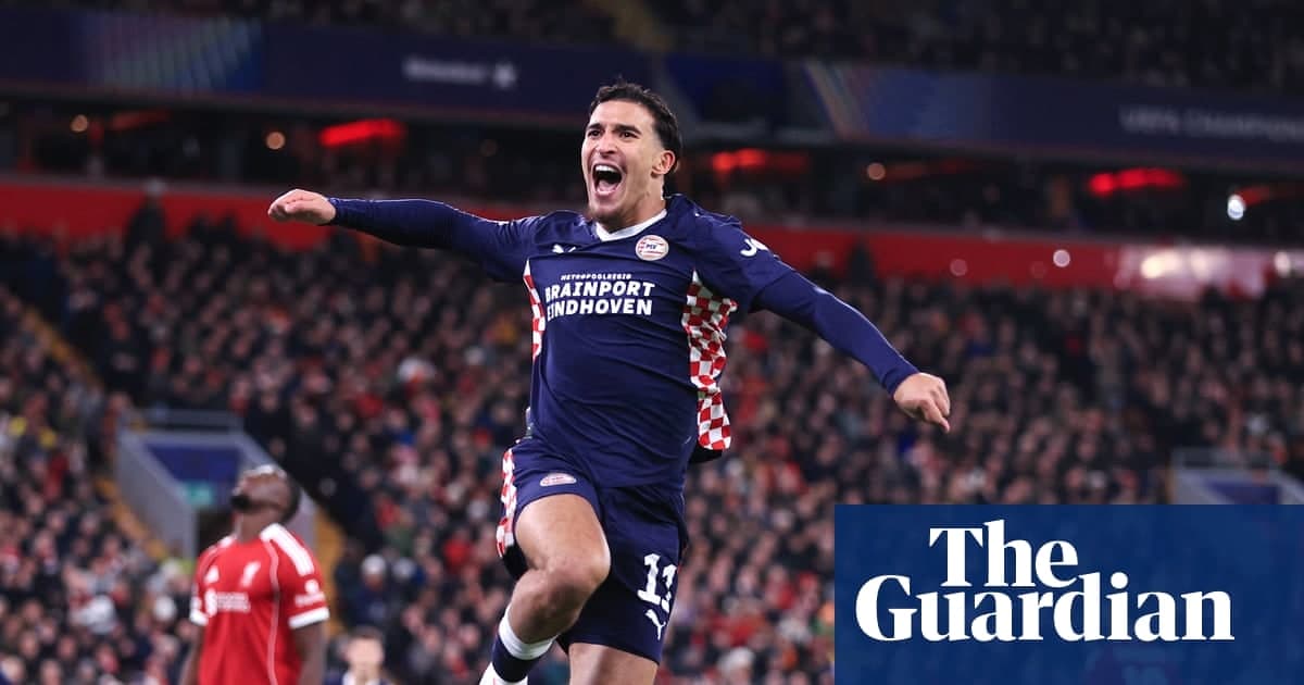 PSV安菲尔德大胜令斯洛特窘境加剧