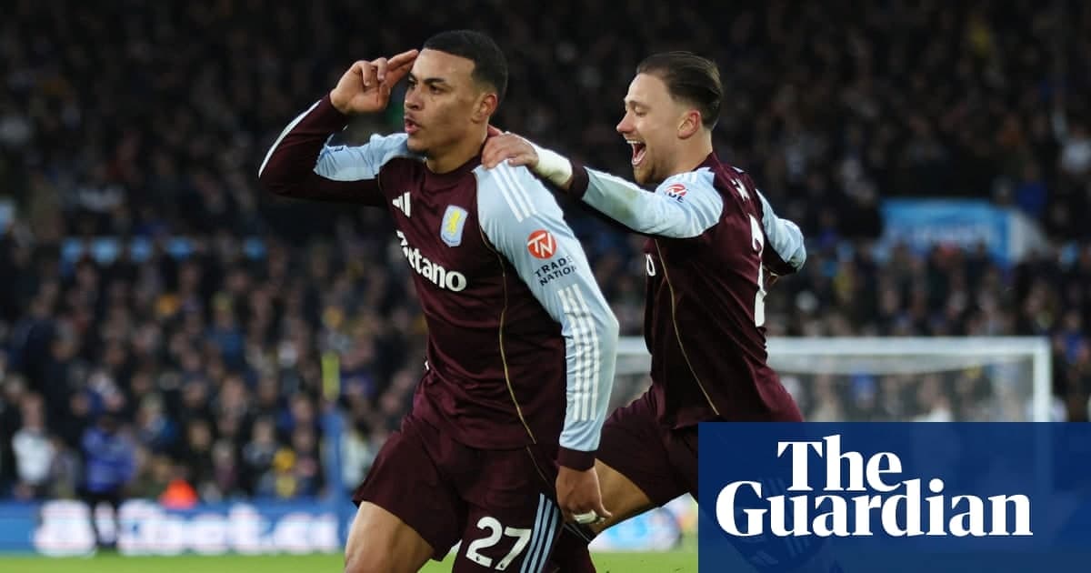 摩根·罗杰斯双响助维拉2-1逆转利兹