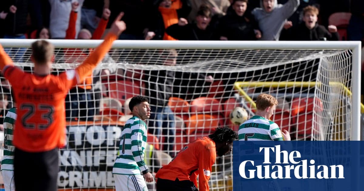 凯尔特人客场负于邓迪联，苏超争冠形势再度紧绷