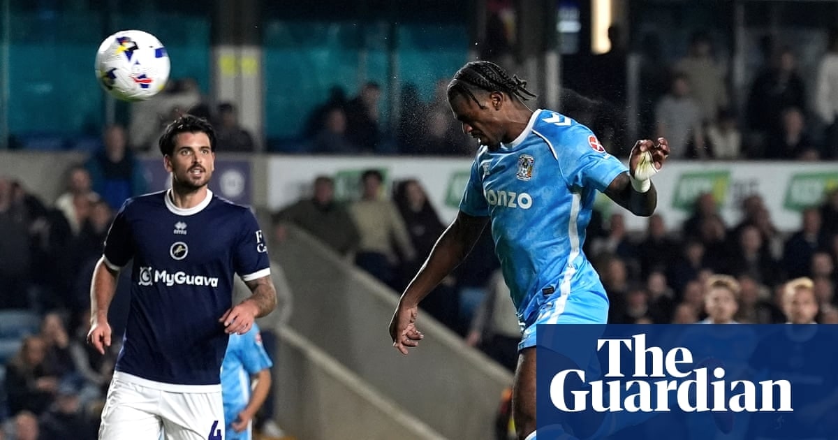 考文垂4-0横扫米尔沃尔,赖特双响助队跃居英冠次席